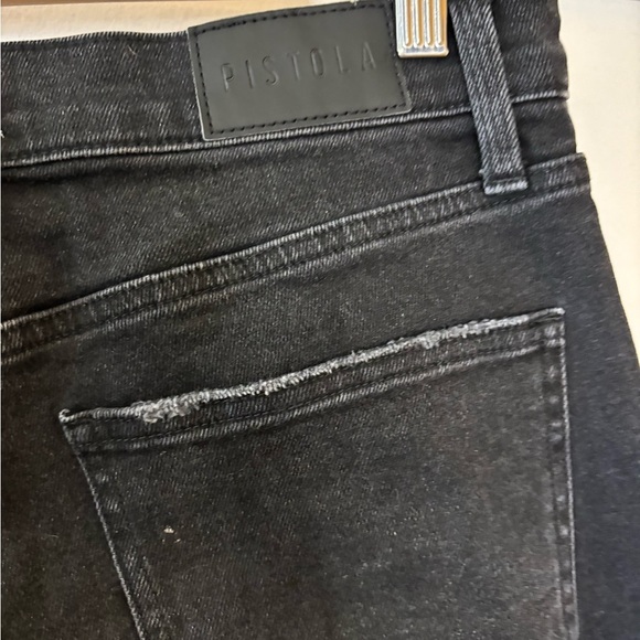 Pistola Black High Rise Straight Ankle Hidden Button Fly Jeans - Picture 7 of 9